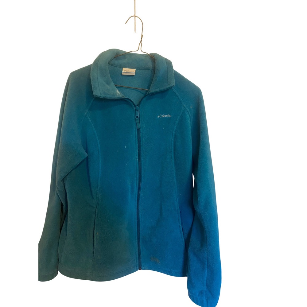 Columbia Jacket Womens Large Fleece Outdoors Full Zip Lifestyle Performance